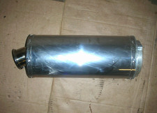 Demon Short Stainless Exhaust Silencer & Baffle 3-Hole Kawasaki Fitting ZX6R ZX7