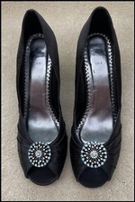 BHS LADIES BLACK SHOES, black