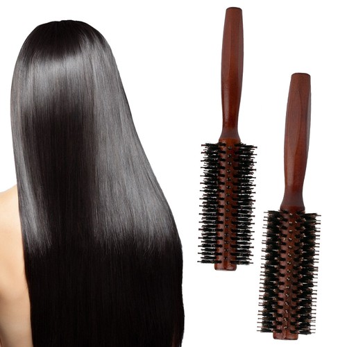 Wooden round hair brush - hair,