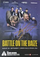 KYREN WILSON  WORLD SNOOKER CHAMPION 2024 Signed Original Saudi Arabia Flyer