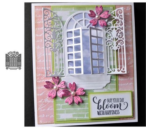 Window flower metal cutting - window,