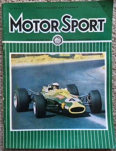 Motor sport feb 1968 - motor, 1968,south