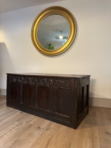 Antique carved oak 17th 18th - oak, 17th/18th