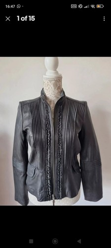Jesire black lambskin leather - black,