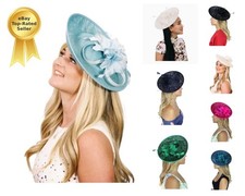 Women Flower Feather Hair Hat