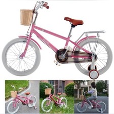 CHILDREN'S GIRLS BIKE BICYCLE WITH REMOVABLE STABILISERS 12 14 16 18 20 INCH