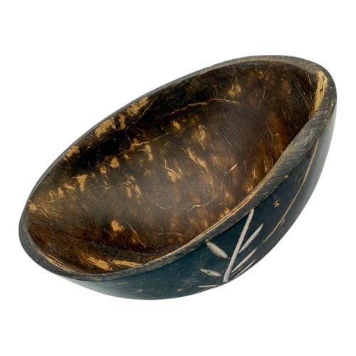 Hand carved coconut shell - hand-carved,