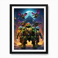 Teenage Mutant Ninja Turtles 3 Art  Framed Wall Art Poster Canvas Print Picture