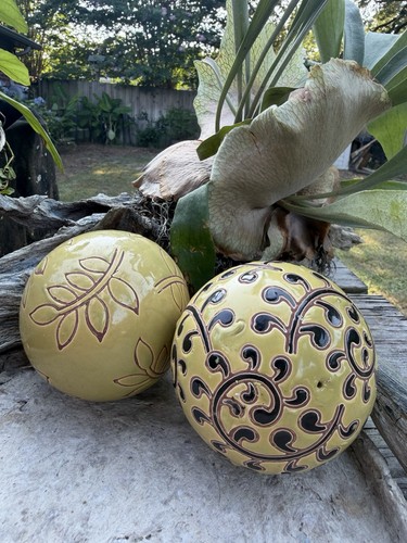 Set ceramic garden gazing - 2,