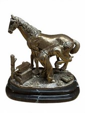 Bronze Statue Of Farrier And