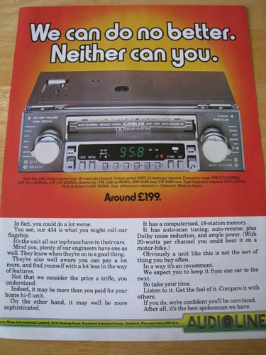 Audioline car radio 434 harry - car,