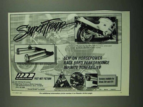 1987 supertrapp exhaust - supertrapp, system