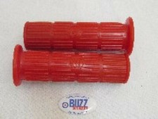 Vespa Disc PX PE LML Rubber Handlebar Grips 24mm in Red 004584