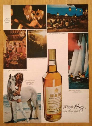 1967 haig scotch whiskey sexy - scotch,