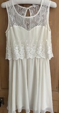 Miss Selfridge ivory lace dress  12, Great condition. Wedding /party/ Cocktails