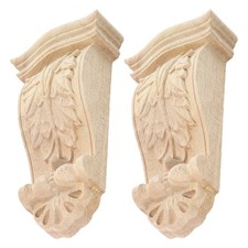 2 Pcs Rustic Roman Carved
