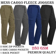 Mens Open Hem Cargo Joggers