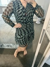 Next Black Dogtooth Chiffon