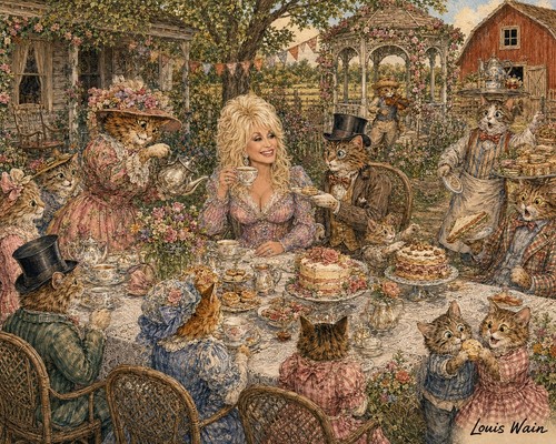 Ap79 louis wain art - art, cute