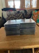 20 x Used Original CD BLACK Inserts Only - Single Album JEWEL CASES