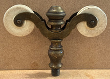 VICTORIAN BRASS & CERAMIC