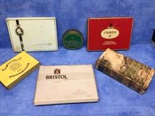 Tobacco Tins And Box Including A Rare Egyptian Tin See Photos