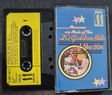 20 Golden Hits Of The 50's Album Cassette Tape