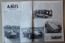 CC 1979 magazine article: 1st F1 ASTON MARTIN DBR4 single seater race car driven