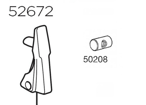 Thule non locking handle 52672 - locking,