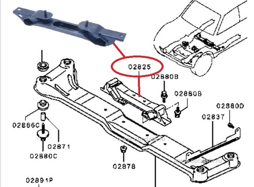 Rear engine mount - engine,
