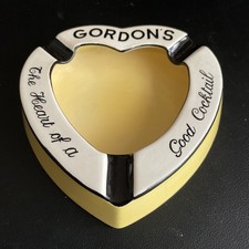 Vintage Gordon's Gin Cocktails Advertising Ashtray By Carlton Ware Porcelain Old