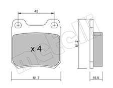 BRAKE PAD SET, DISC BRAKE