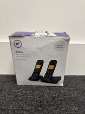 BT XD56 Two handsets cordless phones Black Tested never used 