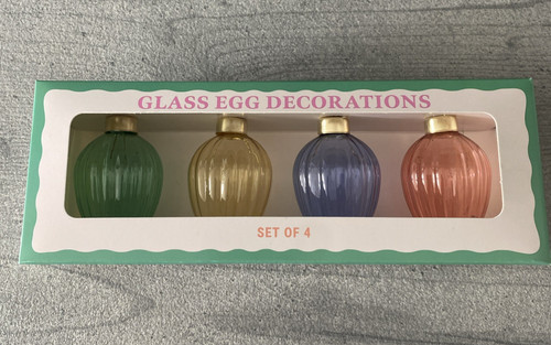 Egg shape glass baubles - shape,