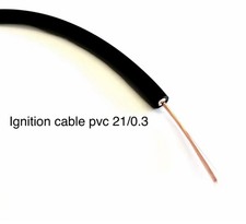 7mm ht ignition lead cable Black