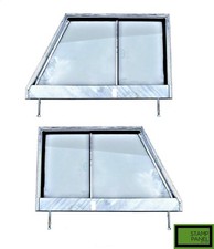 PREMIUM Galvanised Glazed Front Door Tops RH & LH PAIR FOR Land Rover Series 3