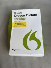Dragon Dictate Speech Recognition Software with Disc & Headset  FOR MAC