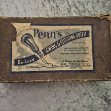 Vintage Penn's De-Luxe Sewing & Stitching Sewing Outfit  Awl Kit UK  Vintage Pen