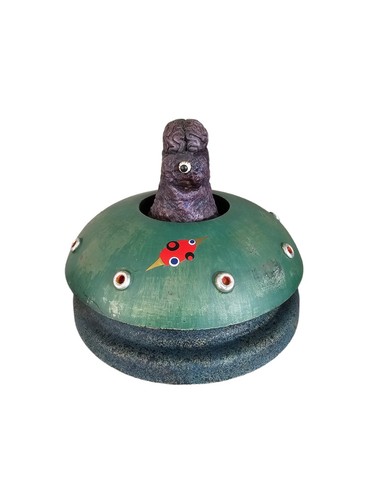 Unusual ufo alien ornament - alien,