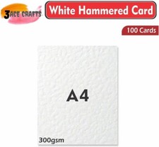 A4 White Hammered Card 300 GSM