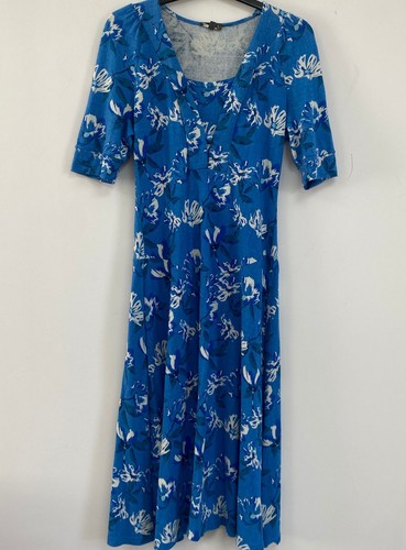 Patra blue floral dress s - dress,