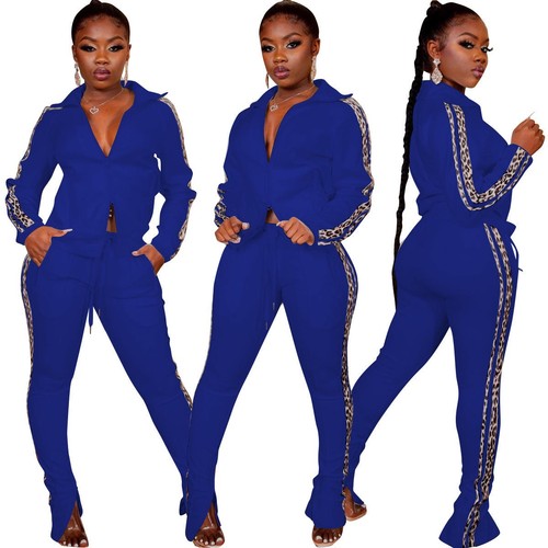 New blue leopard - new, trim