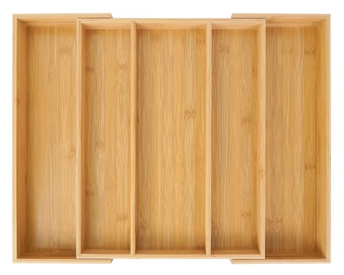 Expandable bamboo drawer - bamboo,
