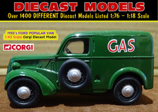 OLD GREEN FORD POPULAR 5CWT VAN THE GAS COMPANY; 1:43 SCALE CORGI CLASSICS MODEL