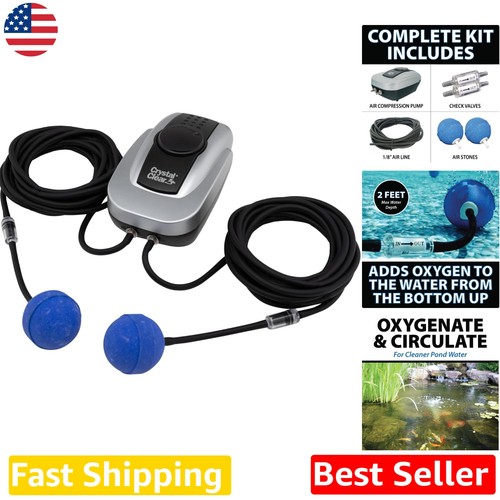 Complete pond aerator - pond, system