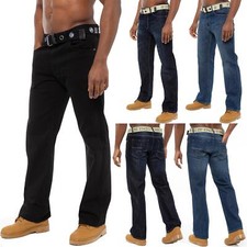 Enzo Mens Straight Leg Jeans