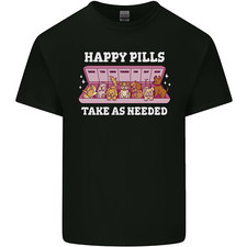 Happy Pills Antidepressants Dogs Mens Light Cotton T-Shirt