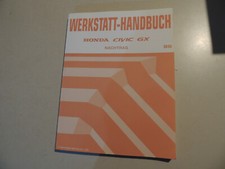 1999 Workshop Manual Supplement Honda Civic GX EN1 1.6L VTEC