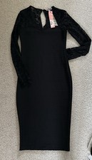 Lipsy Black Bodycon Dress Sexy