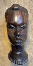 Ebony Carving Bust Of African